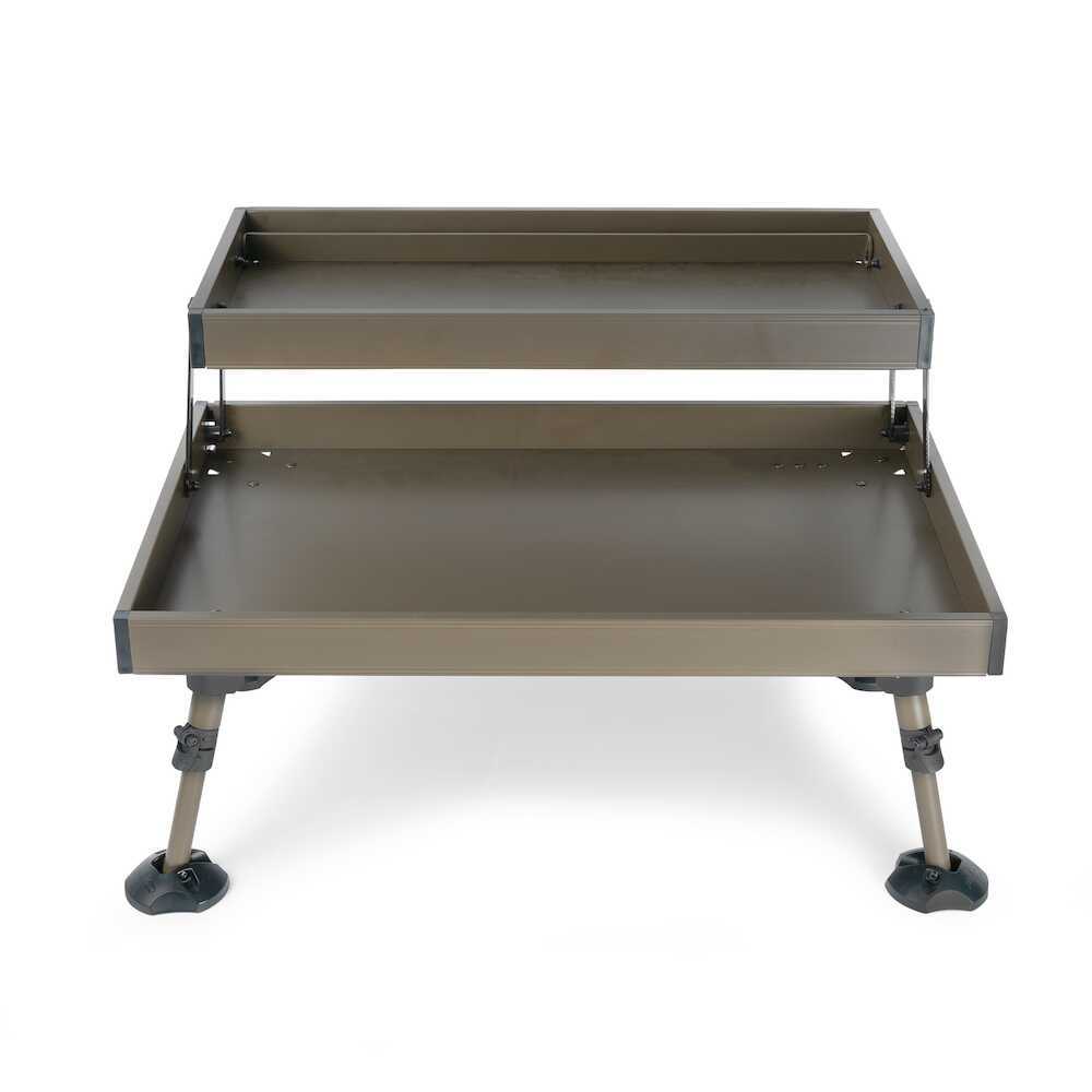 Tavolino Pieghevole In Metallo DSM Per Carpfishing, Modello Bivvy Table A0575. Nuovo!